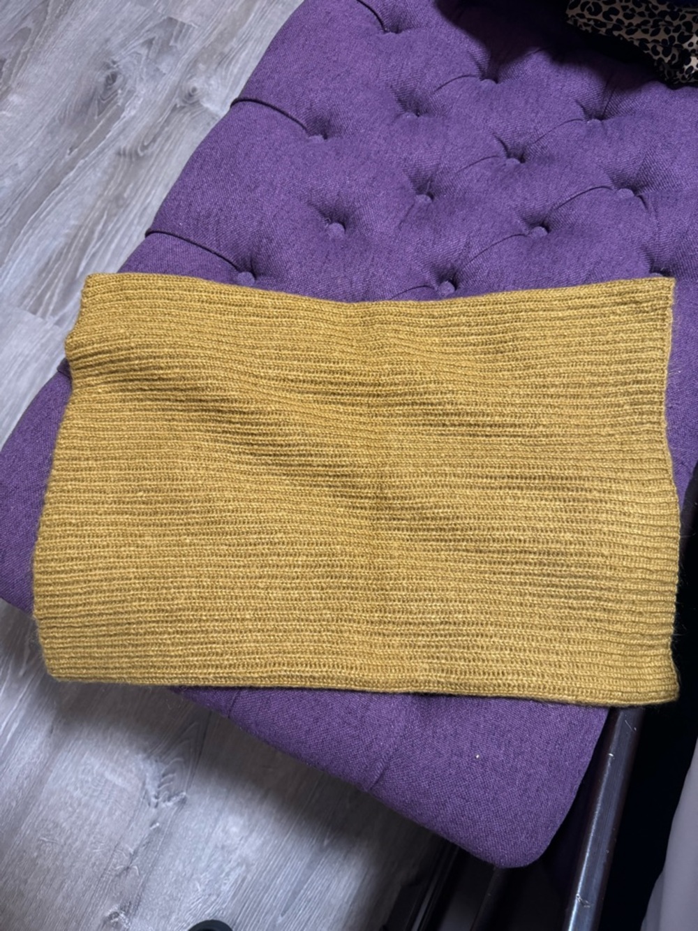 H&M Mustard Knit Scarf Wrap